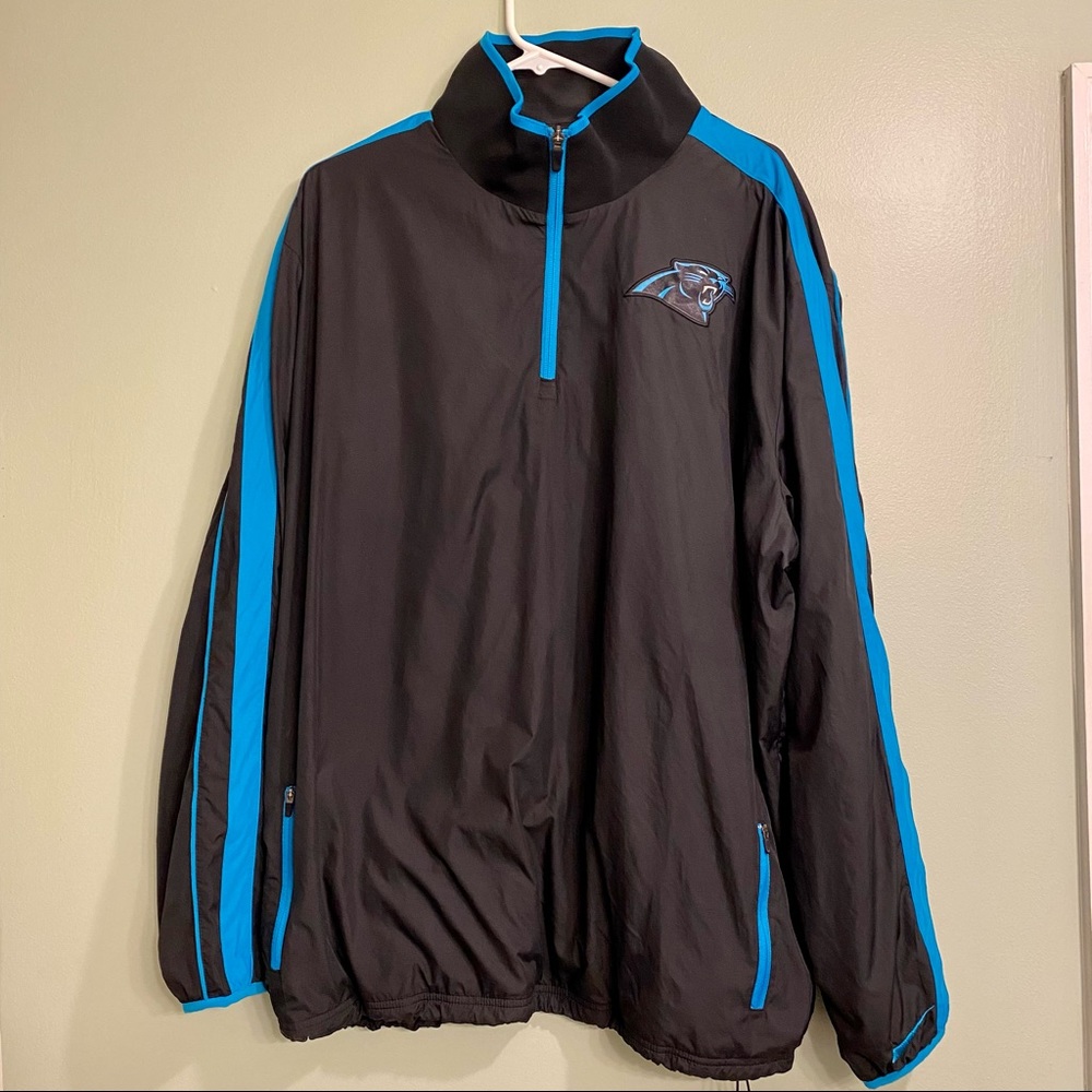 Exclusive Vintage Nike NFL Carolina Panthers Staff Game Sideline Zip Pullover XL